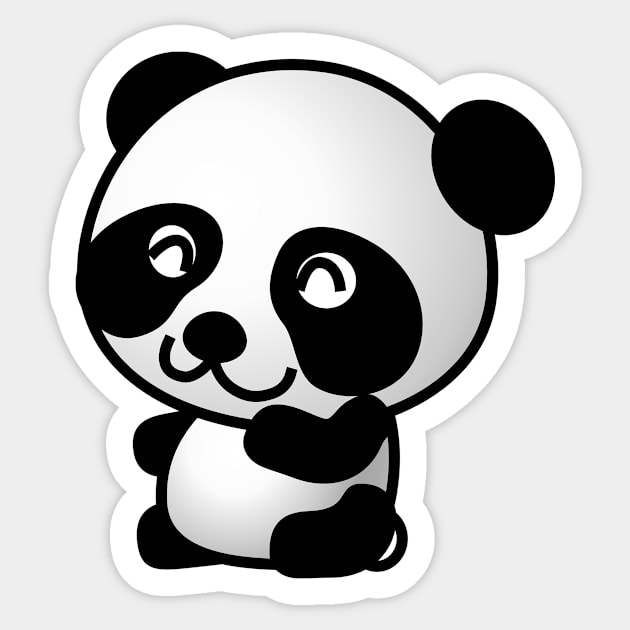 Panda Sticker by GoshaDron